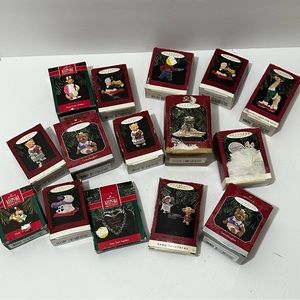Lot of vintage 90s Hallmark Keepsake Christmas ornaments